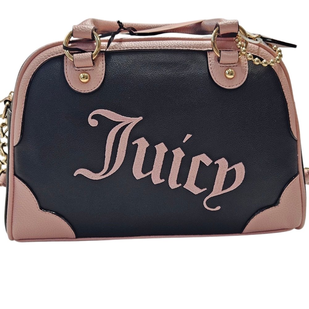 Juicy Couture Bowler Purse Bag Licorice Urban Heritage New